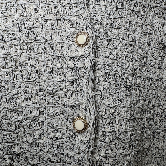 Zara sweater sleeveless button up cardigan size large - Picture 4 of 9